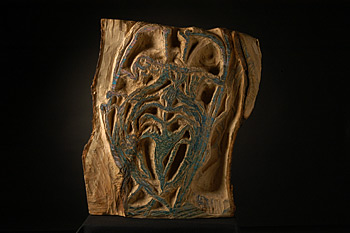 Blue Carving